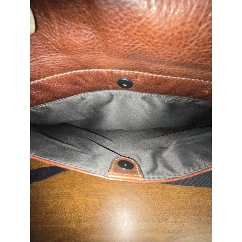 FOSSIL Brown Leather COGNAC Laptop Messenger Or Briefcase